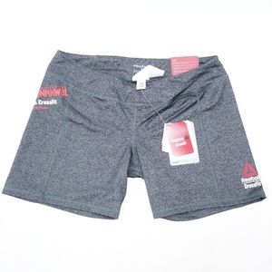 New Reebok Crossfit Chase Mid Gray Shorts